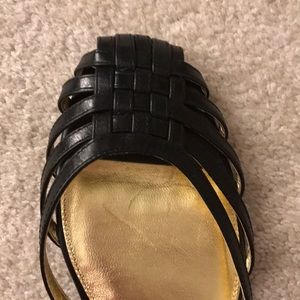 Coach black ballet flat shoes new in box